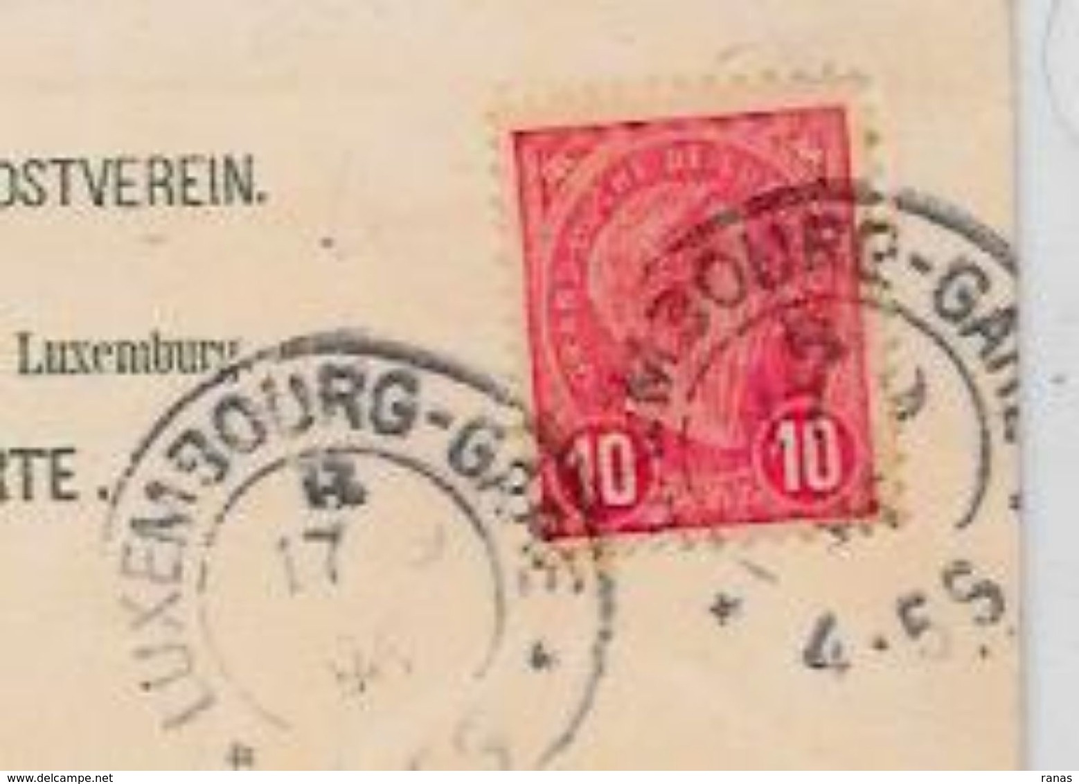 CPA Luxembourg Gruss Précurseur Circulé En 1896 Voir Scan - Luxemburgo - Ciudad