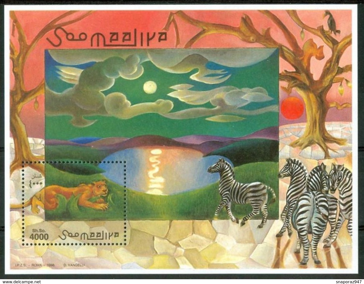 1998 Somalia Felini Animali Animals Animaux MNH** - Somalia (1960-...)