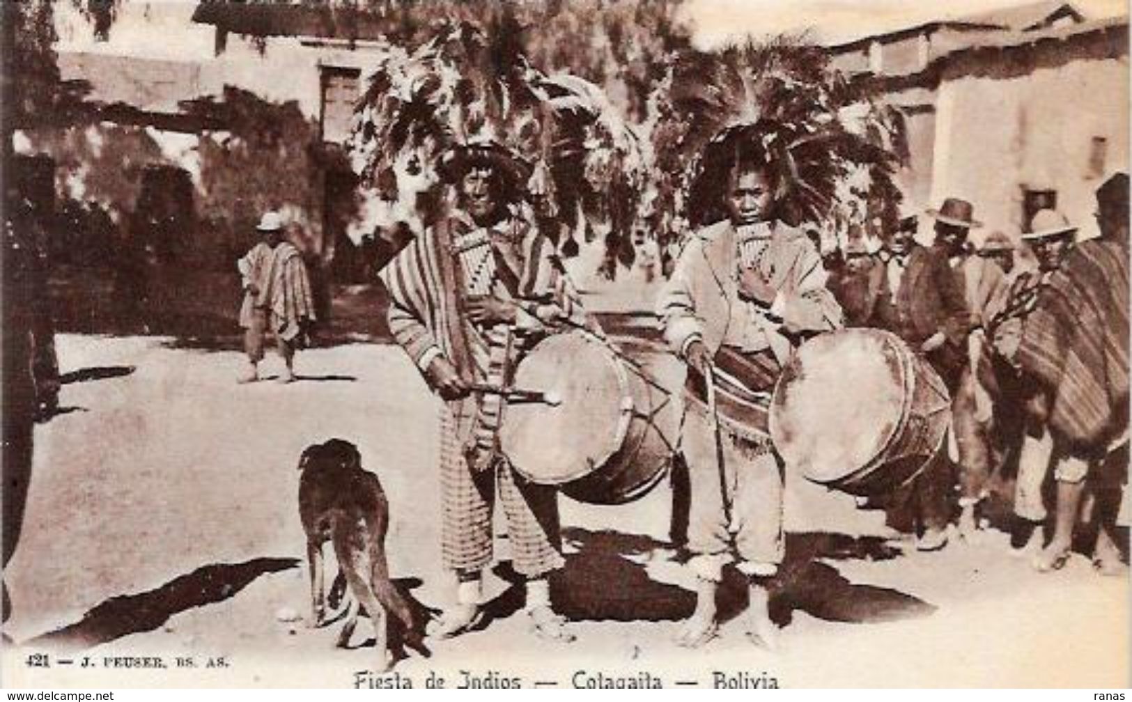 CPA Bolivie Bolivia Type Indien Musique Non Circulé - Bolivien