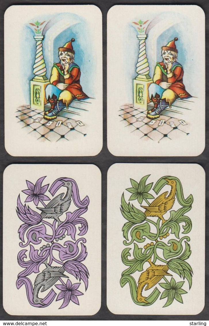 Russia USSR Solitaire Cards Joker 2 Items Abt 4.5 X 7 Cm. - Carte Da Gioco