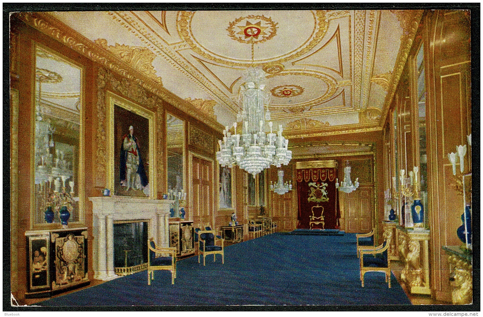 RB 1202 - Raphael Tuck Oilette Postcard - Throne Room Windsor Castle Berkshire - Windsor Castle