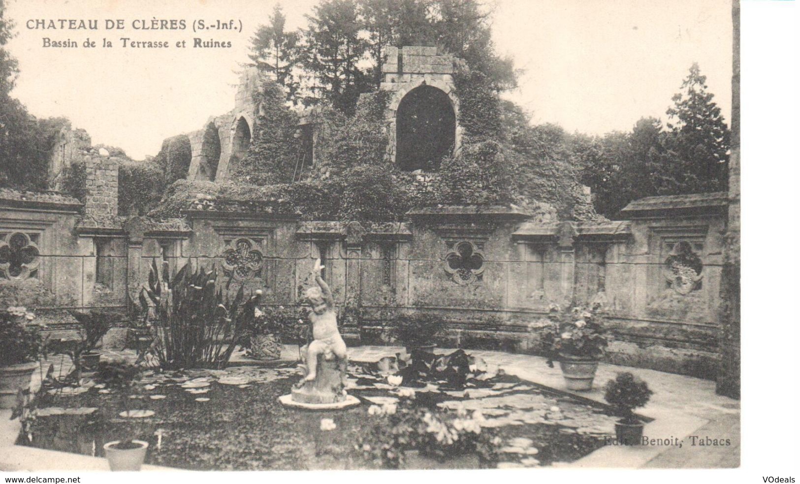 (76) Seine Maritime - CPA - Cleres - Château - Bassin De La Terrasse Et Ruines - Clères