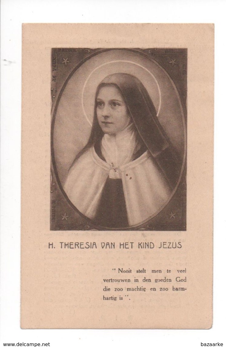 ZUSTER BERNARDA VAN DE H. THERESIA  MARIE ELISABETH SILVERANS ° SEMPST 1857 MECHELEN 1941 - Devotion Images