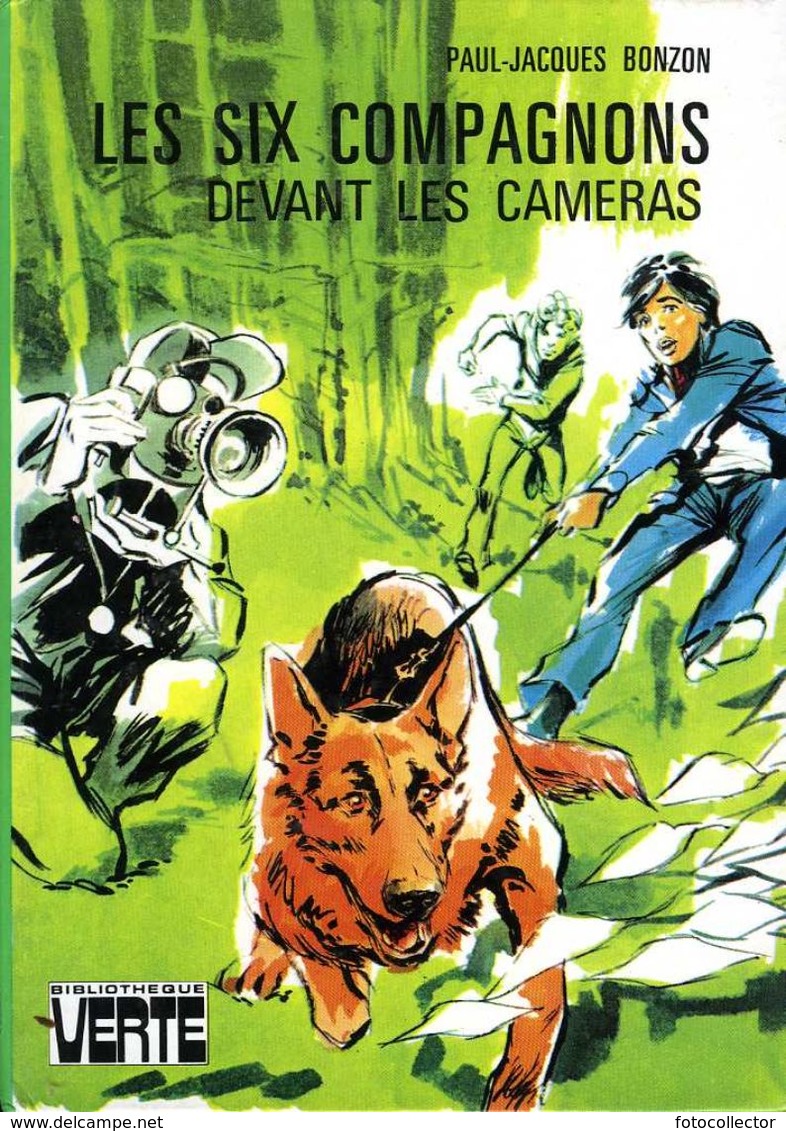 Bibliothèque Verte : Les Six Compagnons Devant Les Cameras Par Bonzon (ISBN 2010020642) - Bibliothèque Verte