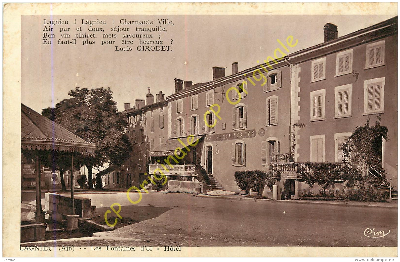 01.  LAGNIEU .  Les Fontaines D'Or .  Hôtel . - Non Classés