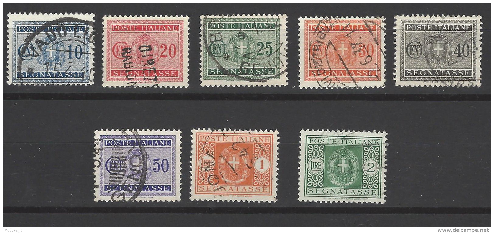 Italia Regno - 1934 - Usato/used - Segnatasse - Lotto - Segnatasse