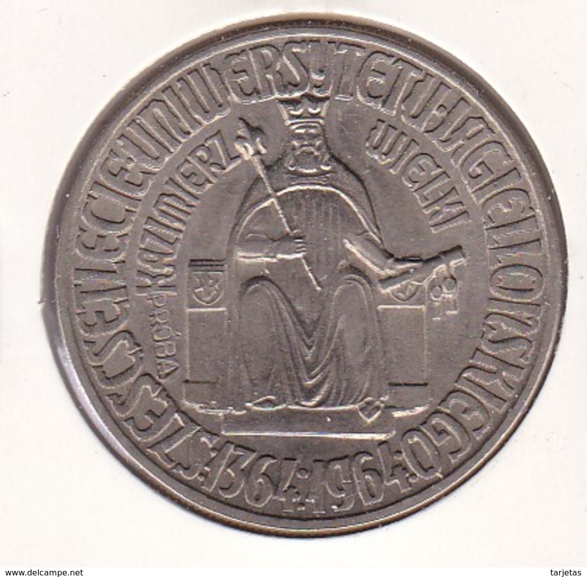 MONEDA DE POLONIA DE 10 ZLOTYCH DEL AÑO 1964  (COIN) PROBA (PRUEBA) - Polonia