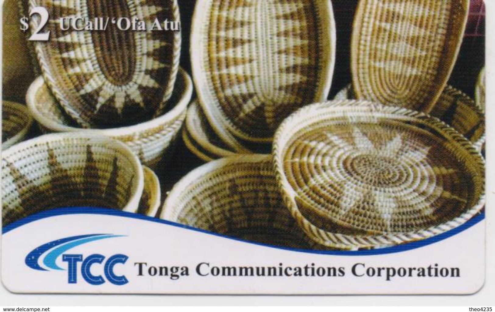 TONGA PREPAID PHONECARD TCC TRADITIONAL BASKETS  2$- Expire Date 31/12/12- USED(bx1) - Tonga