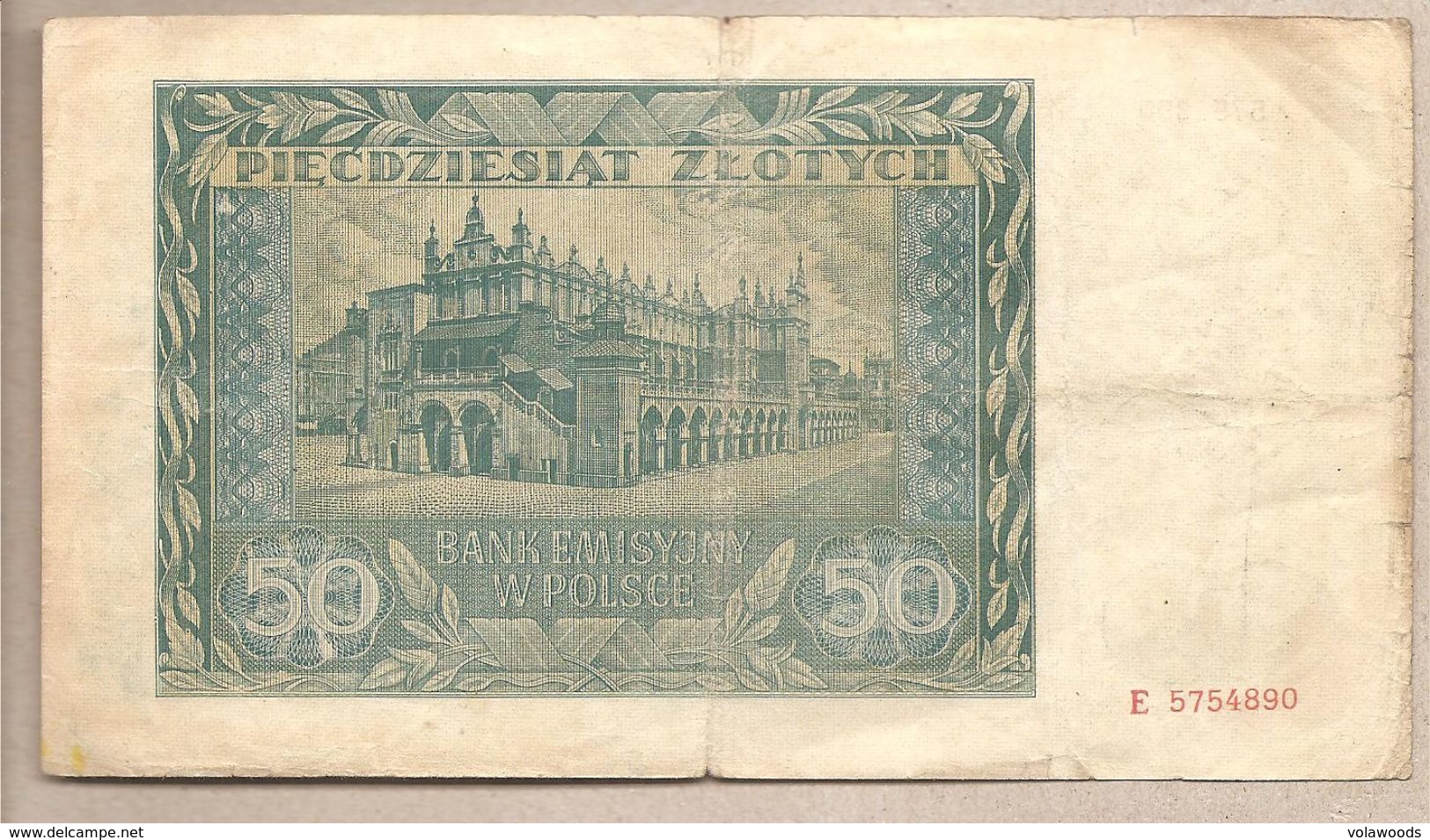 Polonia - Banconota Circolata Da 50 Zloty P-102 - 1941 - Polonia