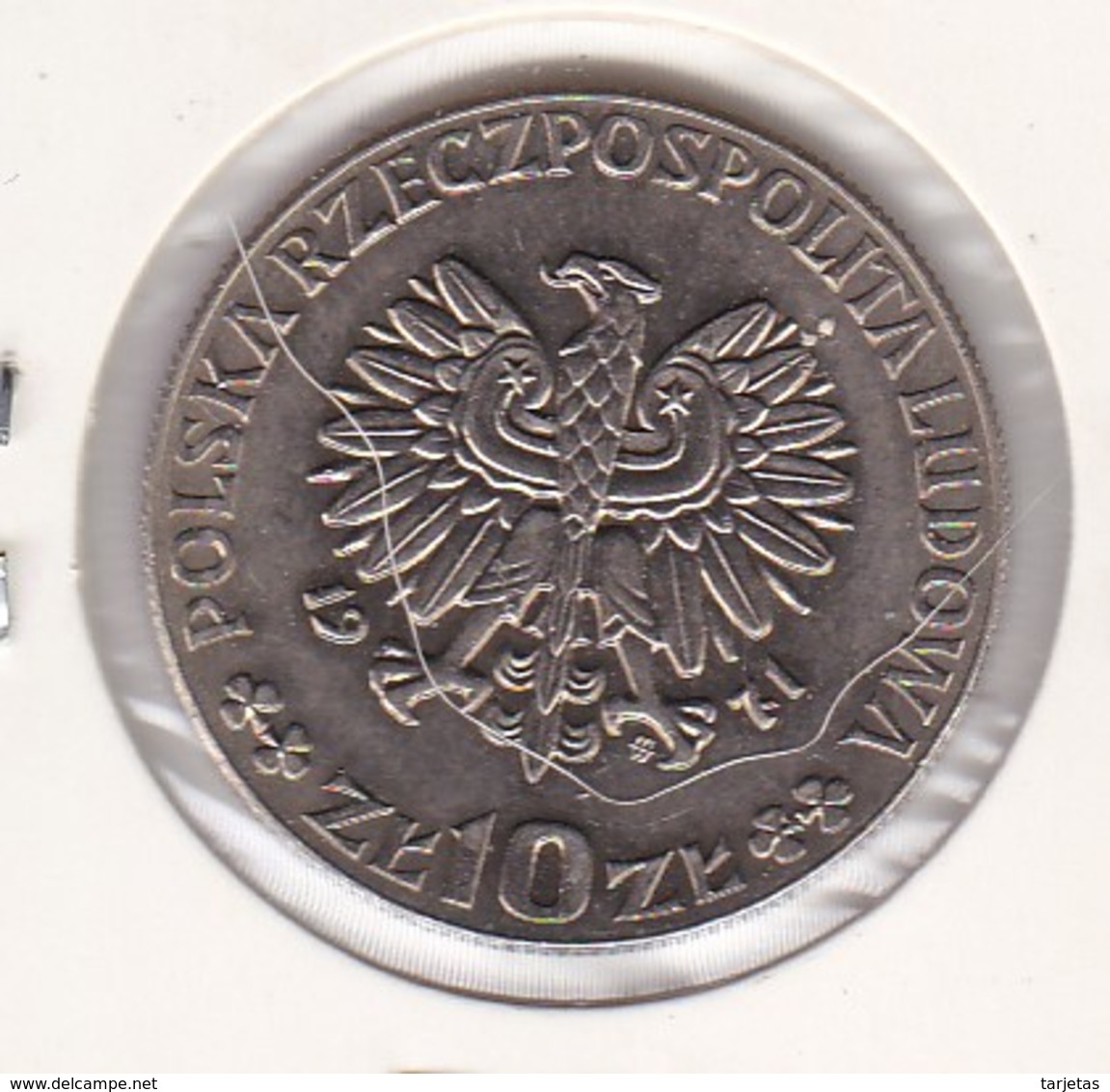 MONEDA DE POLONIA DE 10 ZLOTYCH DEL AÑO 1971 FAO (COIN) PROBA (PRUEBA) - Polonia