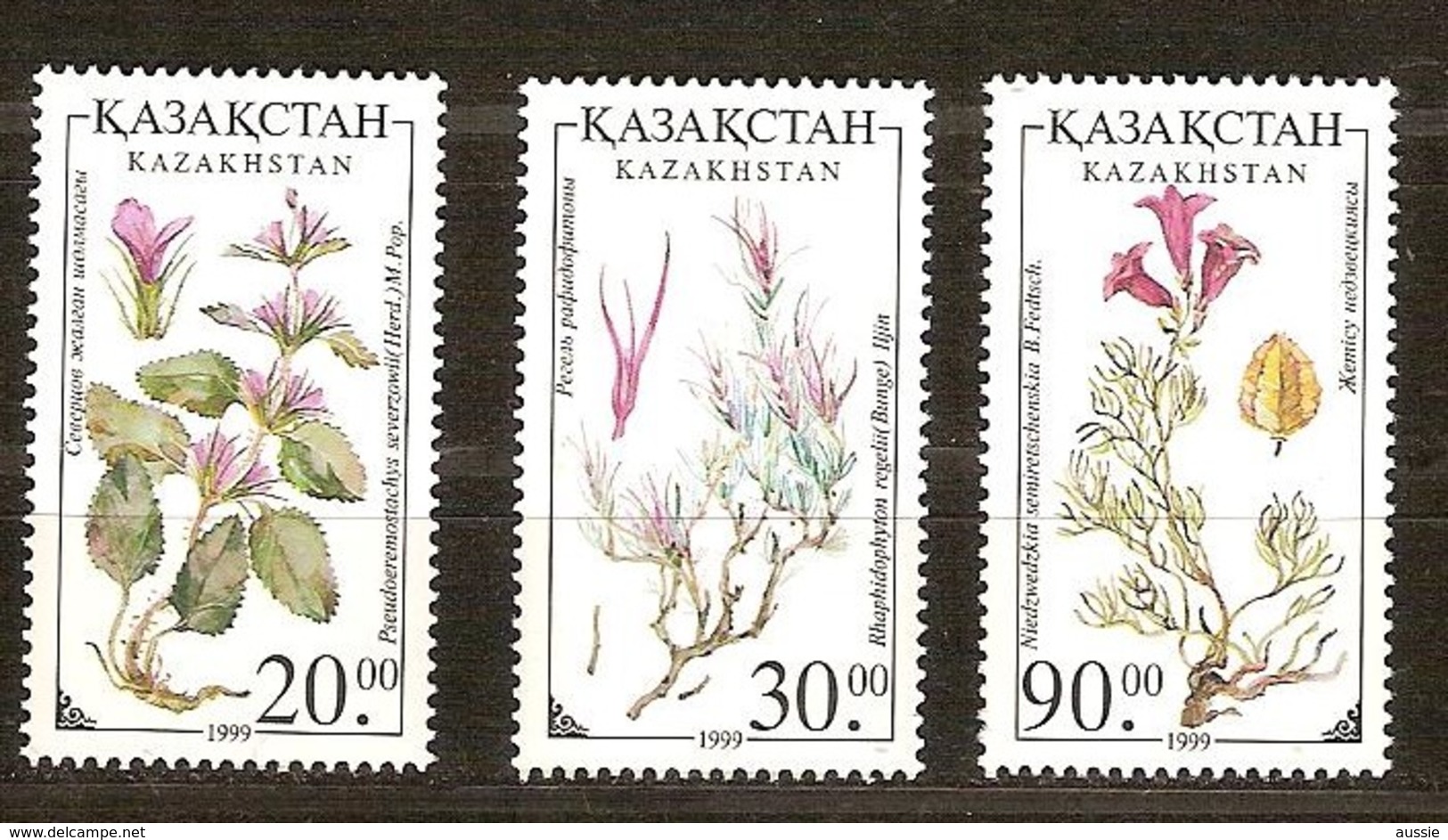 Kazakhstan 1999 Yvertn° 216-218 *** MNH Cote 8 Euro Flore Fleurs Bloemen Flowers - Kazakhstan