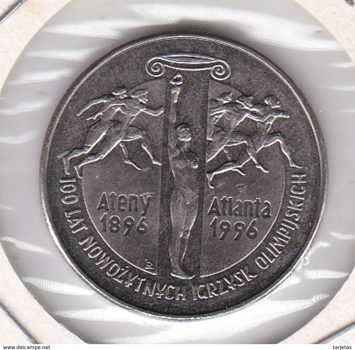 MONEDA DE POLONIA DE 2 ZLOTYCH DEL AÑO 1995 (COIN) ATENAS 1896 - ATLANTA 1996 OLIMPIC GAMES - Polonia