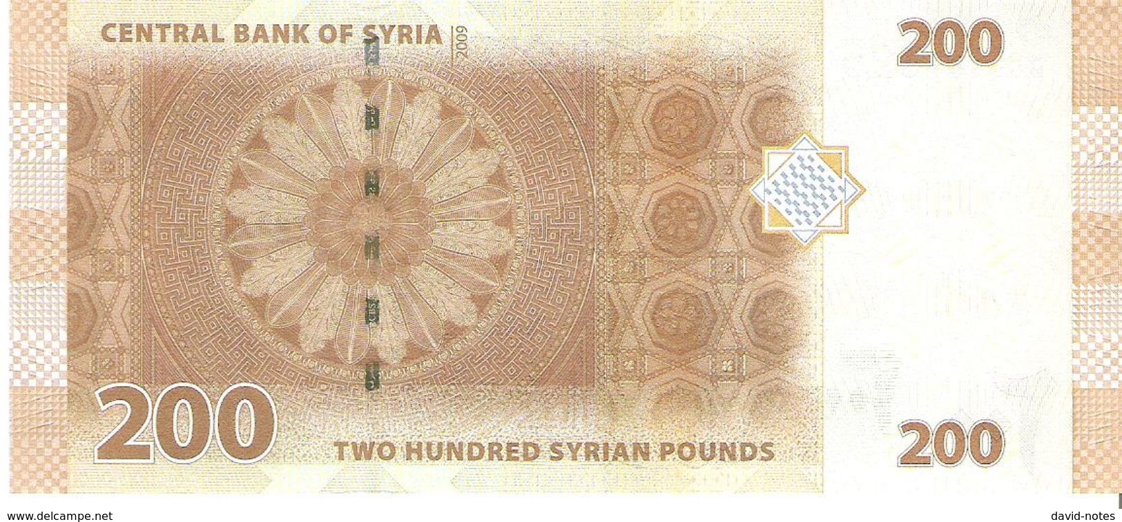 Syria - Pick 114 - 200 Pounds 2009 - Unc - Syrie