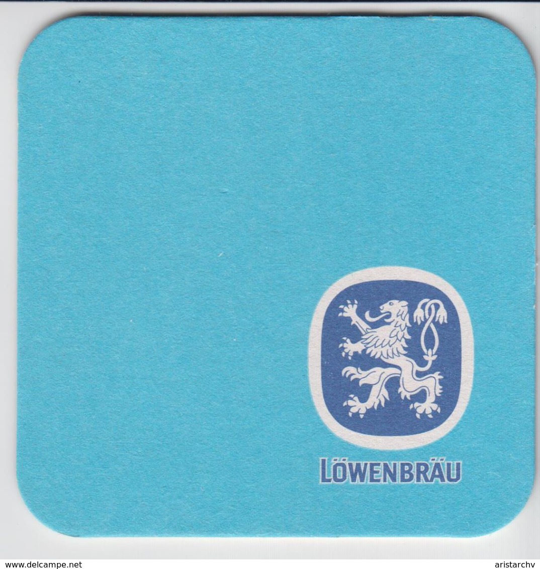 GERMANY LOWENBRAU BEER MAT - Portavasos