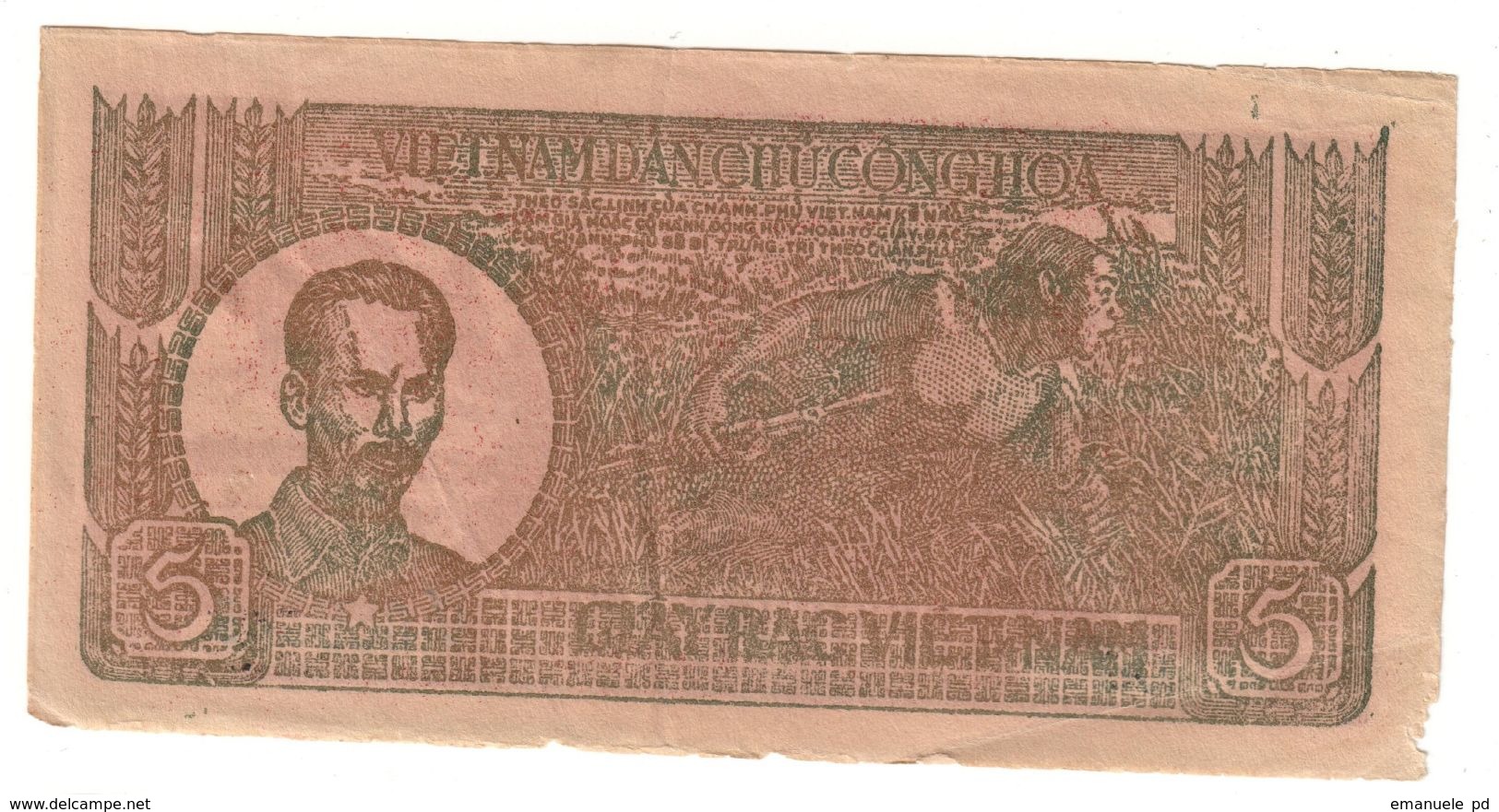 North Vietnam 5 Dong 1948 - Vietnam