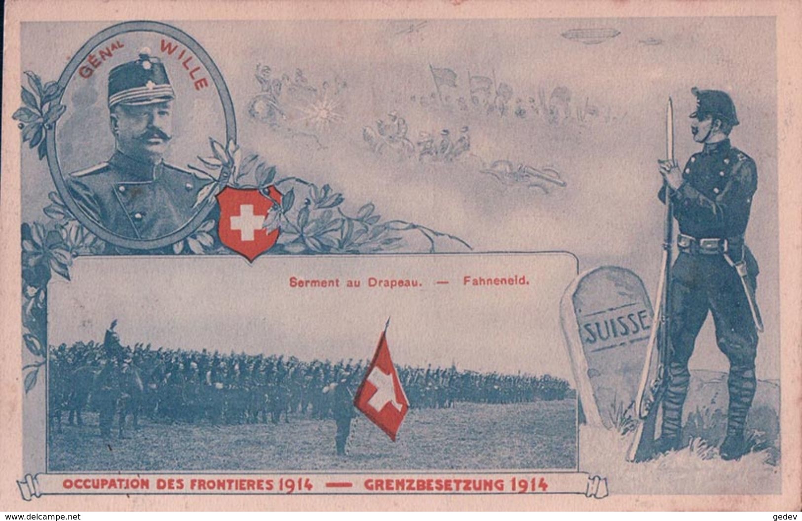 Armée Suisse, Occupation Des Frontières, Général WILLE (20.11.14) - Weltkrieg 1914-18