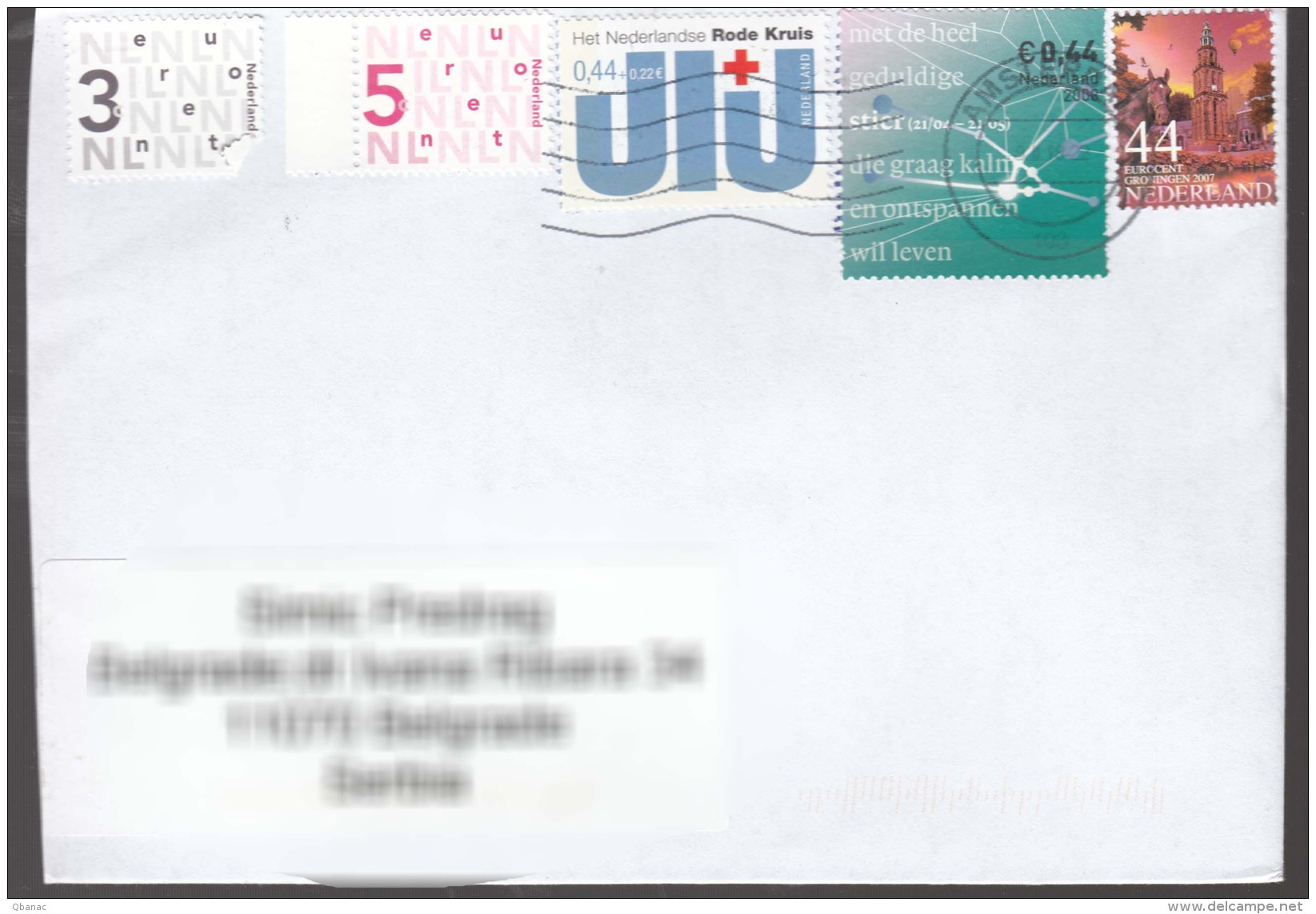 Netherlands Modern Stamps Travelled Cover To Serbia - Cartas