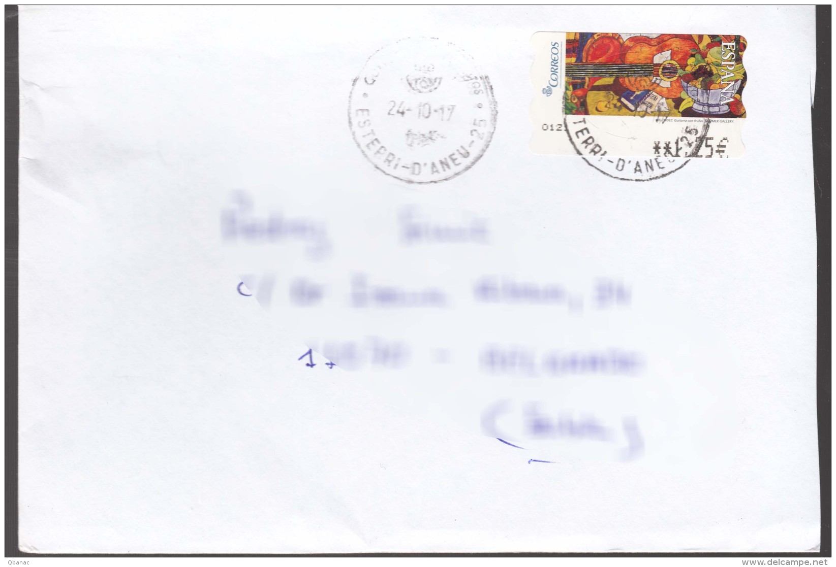 Spain Modern Stamps Travelled Cover To Serbia - Briefe U. Dokumente