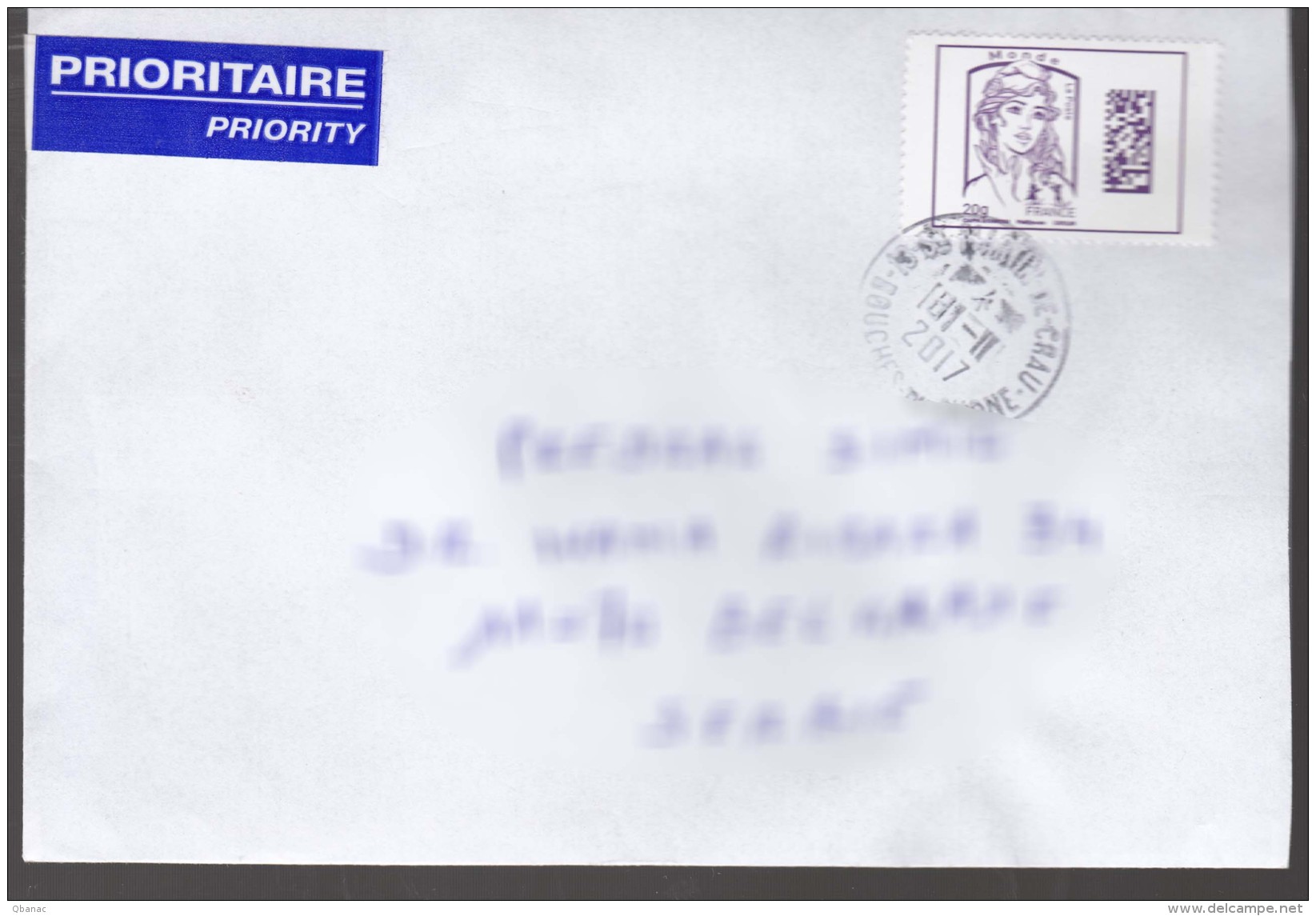 France Modern Stamps Travelled Cover To Serbia - Covers & Documents