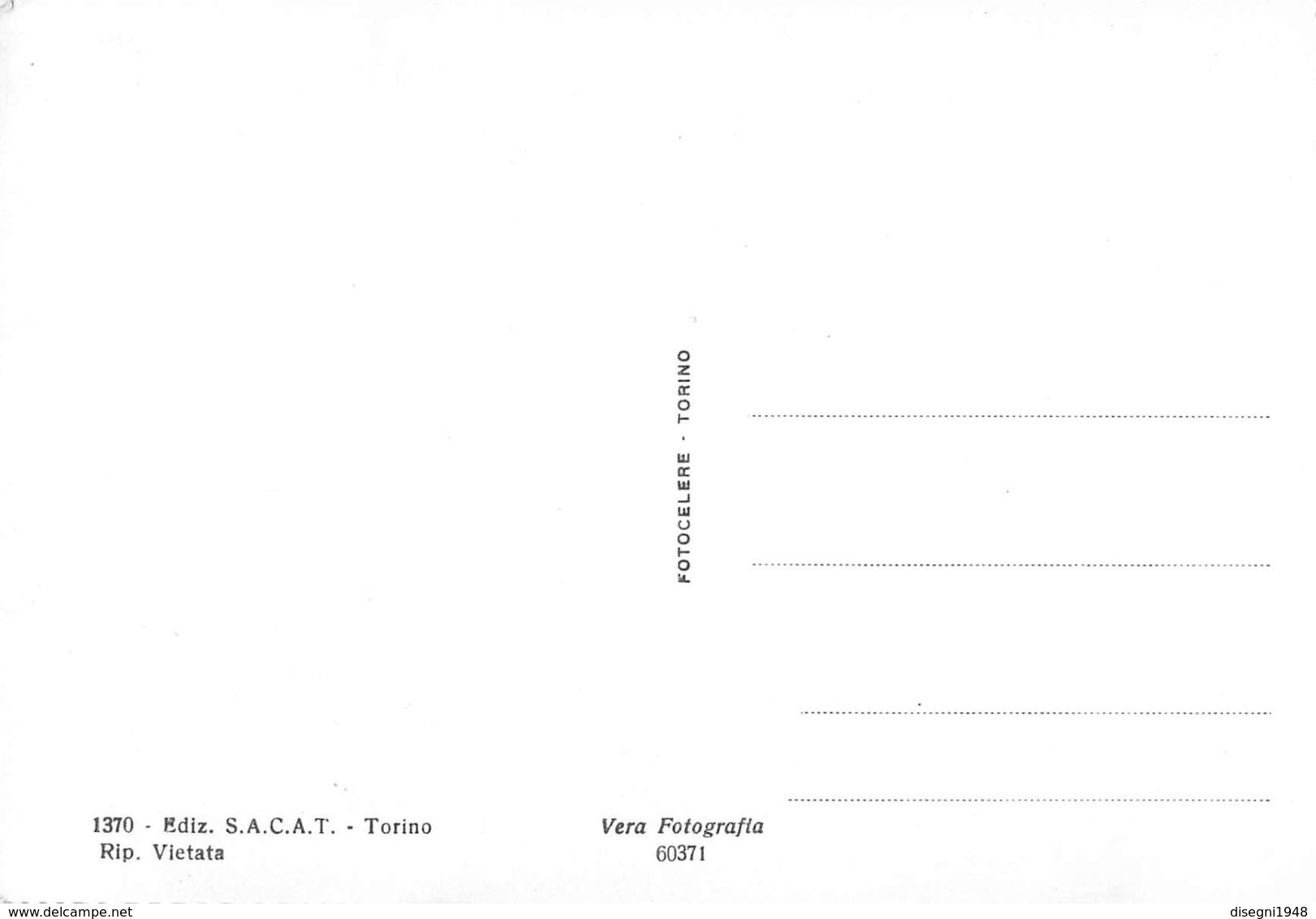 07293 "TORINO - C.SO VERCELLI - SACAT" ANIM. AUTO ANNI '50. CART. ORIG. NON SPED. - Panoramische Zichten, Meerdere Zichten