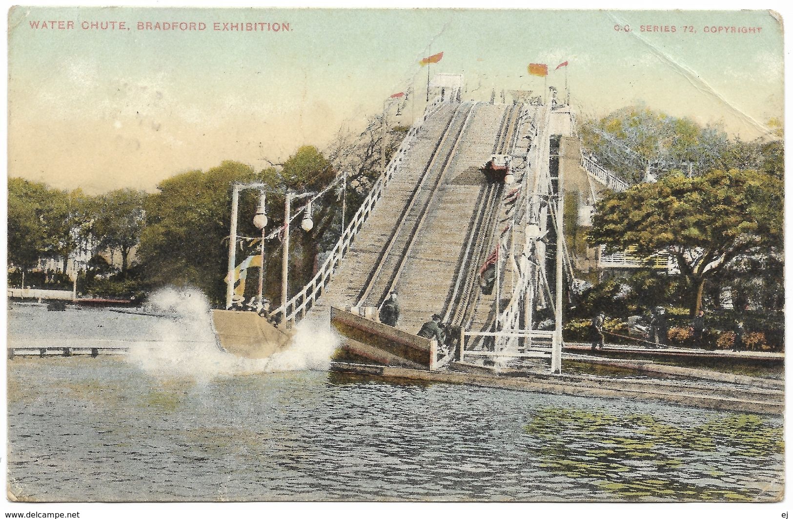 Water Chute Bradford Exhibition - Postmark 1904 - C G Series - Exhibitions