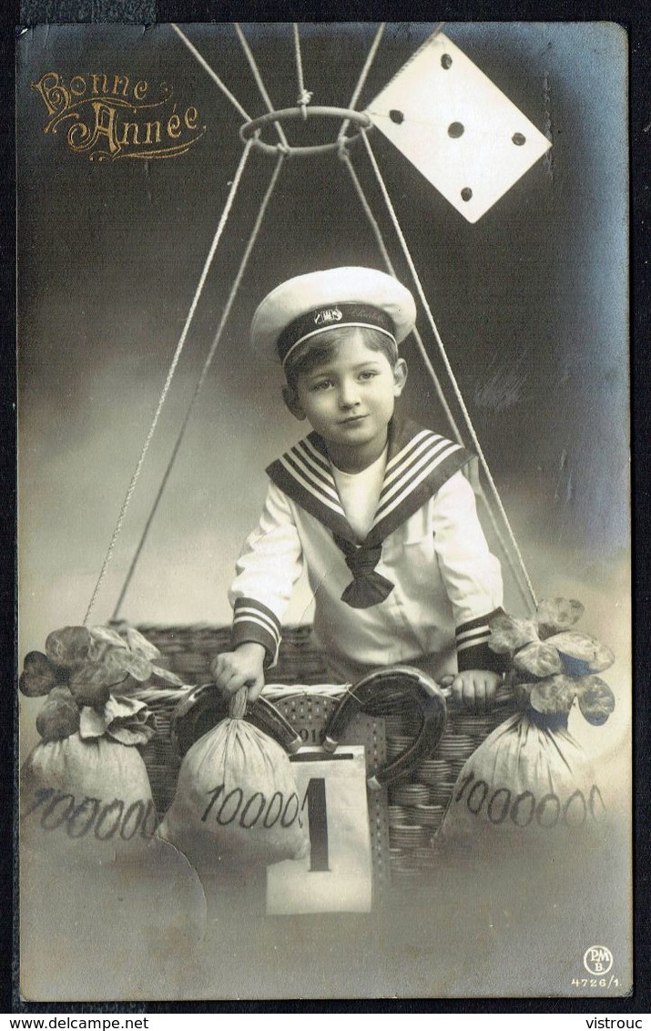 ENFANT - Garçonnet Dans La Nacelle D'un Ballon Dirigeable - Circulé - Circulated - Gelaufen - 1910. - Autres & Non Classés