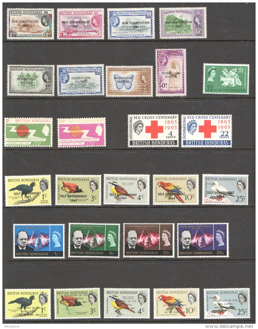 1960-8  12 Commemorative Sets  MM - MH - Britisch-Honduras (...-1970)