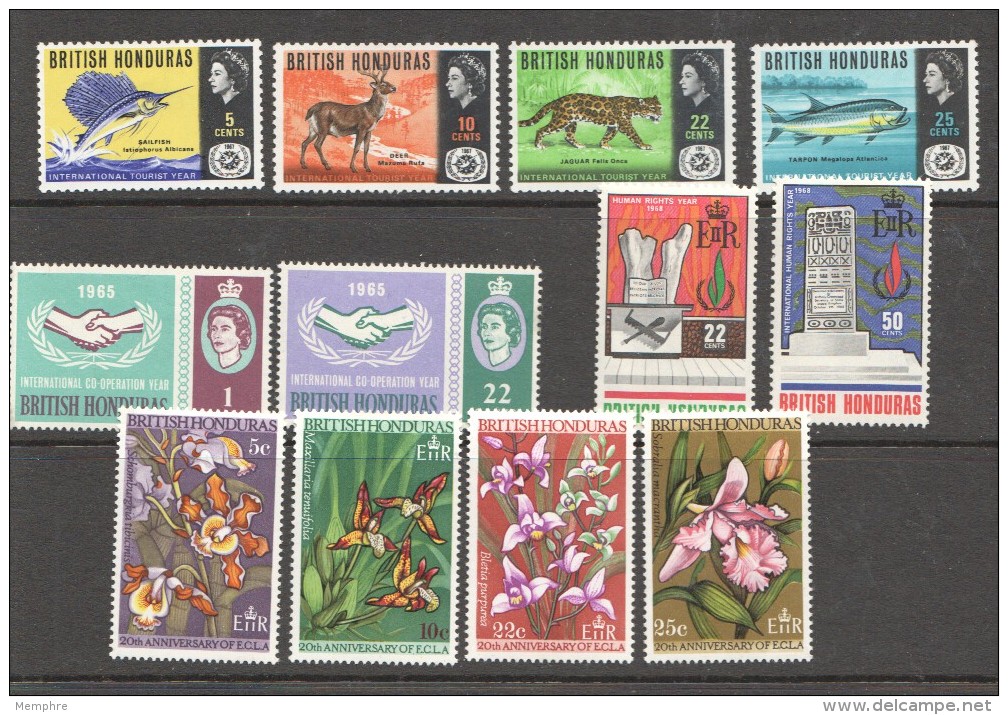 1960-8  12 Commemorative Sets  MM - MH - Britisch-Honduras (...-1970)