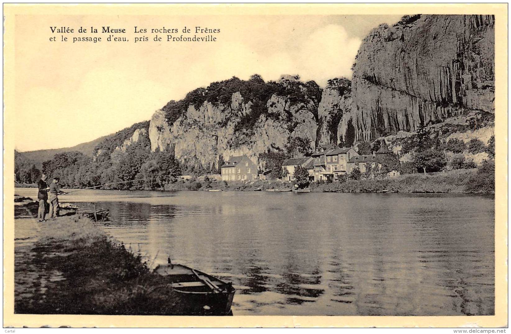 Vallée De La Meuse - Les Rochers De Frênes Et Le Passage D'eau, Pris De Profondeville - Profondeville
