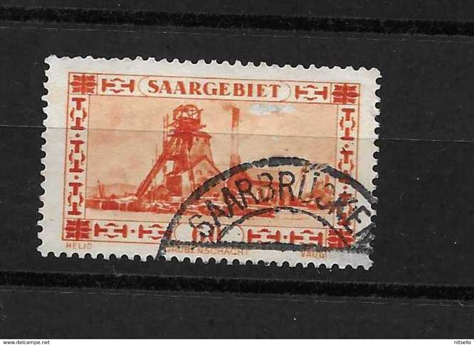 LOTE 2149  ///  SARRE   YVERT Nº: 140 CON FECHADOR DE SAARBRUSKE - Gebraucht