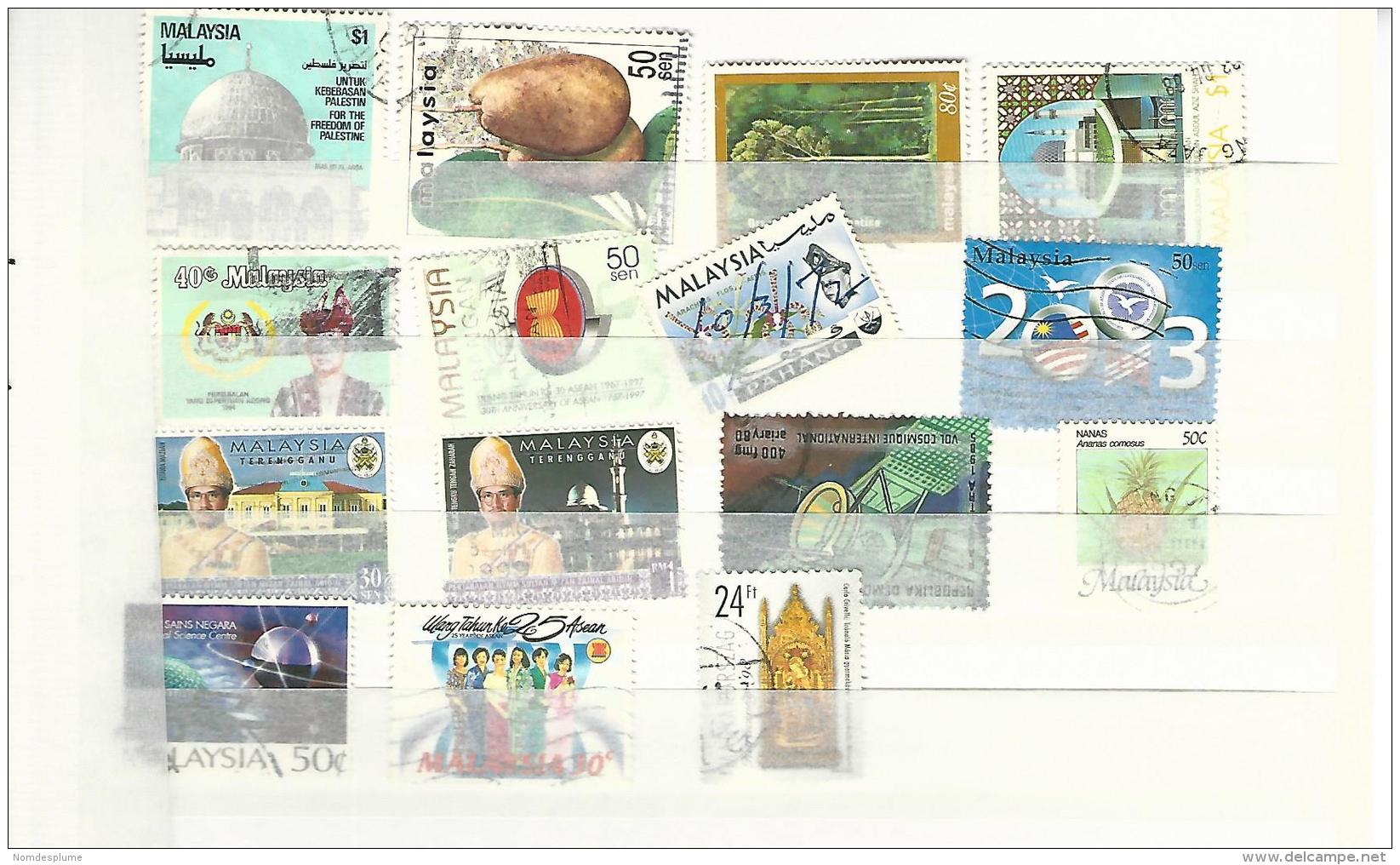 40479 ) Collection Malaysia Hungary Postmark - Collezioni (senza Album)