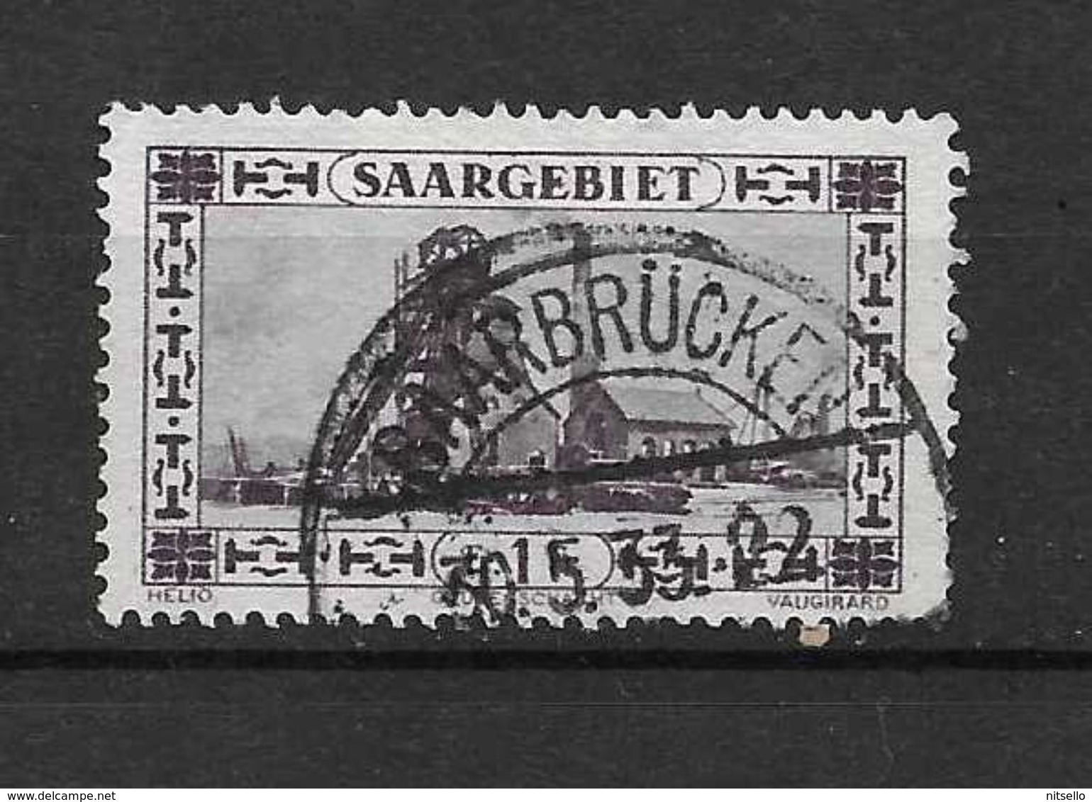 LOTE 2149   ///  SARRE    CON FECHADOR DE SAARBRUCKEN - Gebraucht