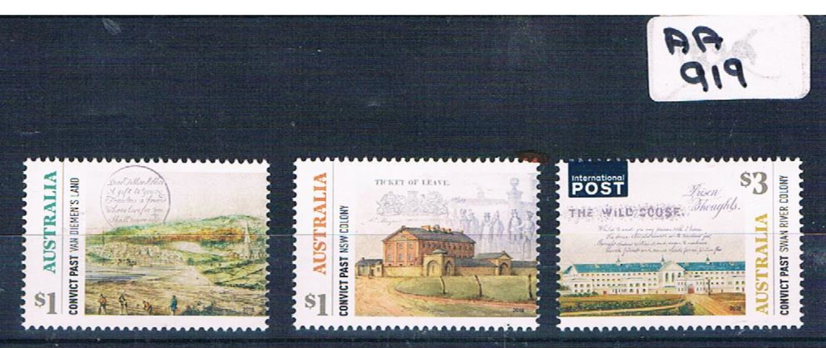 Australia 2018 Convict Past 3val Sheeet Muh AA919 - Mint Stamps