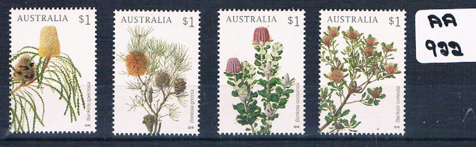 Australia 2018  Banksias 4val Sheet Muh AA922 - Nuovi