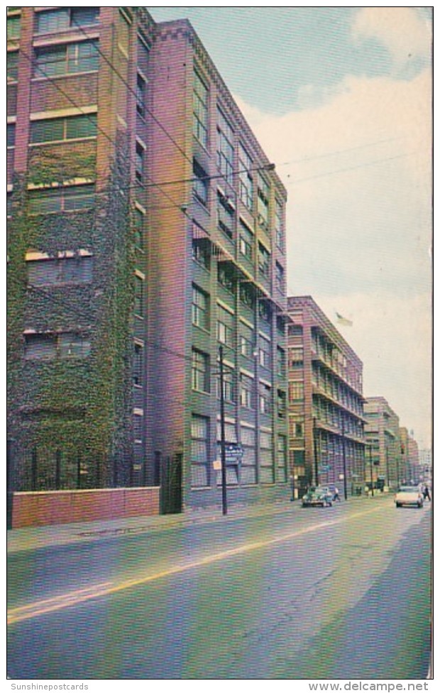 Ohio Akron B F Goodrich Rubber Company Looking North On Main Street - Akron