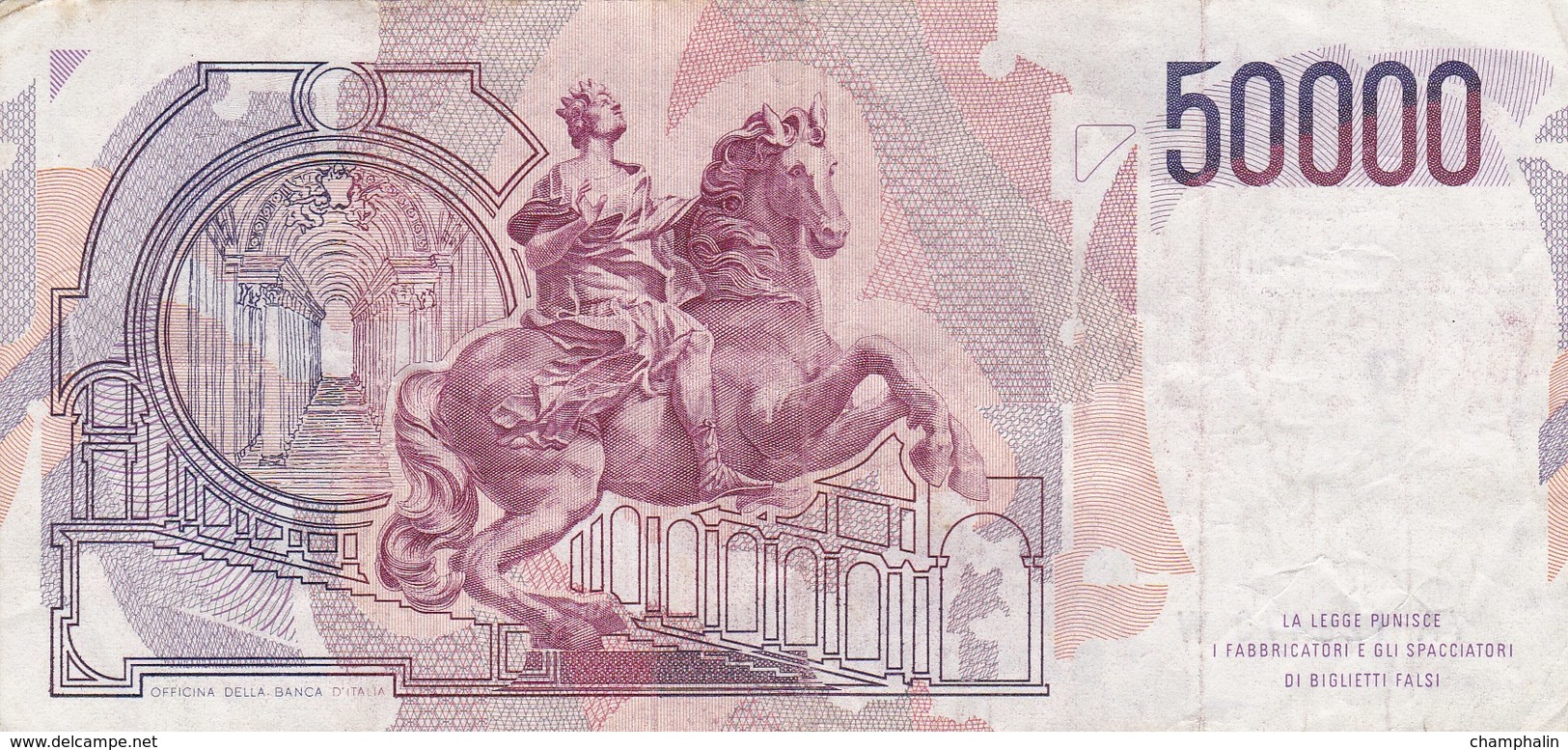 Italie - Billet De 50000 Lire - G.L. Bernini - 6 Février 1984 - 50000 Lire