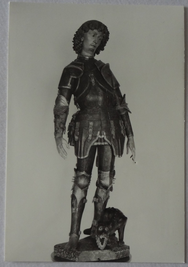 532 - Cartolina Vipiteno Museo Mueltsher Statua Del S.Giorgio Hi.Georg - Sculture