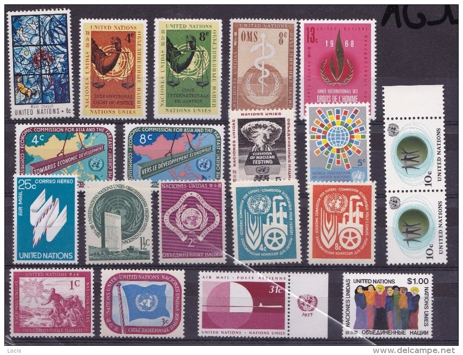 UN Different Stamps Mini Colection MNH** - UNO