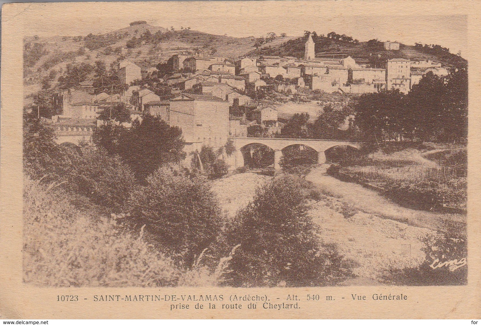 Ardéche : SAINT-MARTIN-de-VALAMAS :  Vue Générale, Prise De La Route Du Cheylard - Saint Martin De Valamas