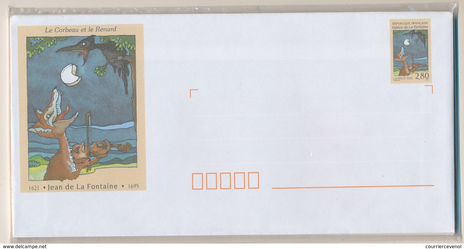 PAP - Fables De La Fontaine - 6 Enveloppes + 6 Cartes X2 Neuves Sous Blister - Lots Et Collections : Entiers Et PAP