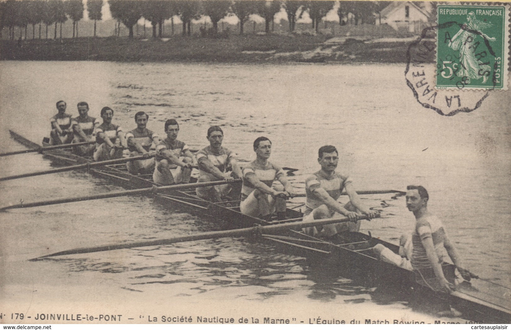 JOINVILLE LE PONT : La Société Nautique De La Marne - L'Equipe Du Match Rowing - Joinville Le Pont