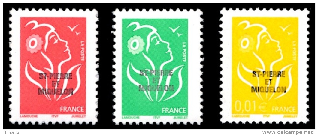 ST-PIERRE ET MIQUELON 2005 - Yv. 829 831 832 **   Faciale= 1,74 EUR - Mar. 14 Juillet (3 Val.)  ..Réf.SPM11337 - Unused Stamps
