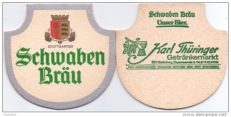 #D196-316 Viltje Schwaben Bräu (type D) - Portavasos