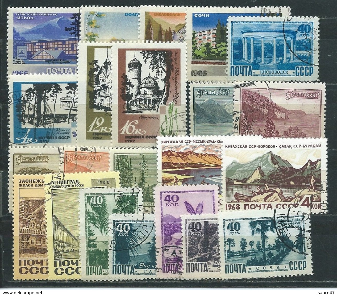 RU025   RUSSIA Turismo E Città Termali 25 V. -  Usato - Collections