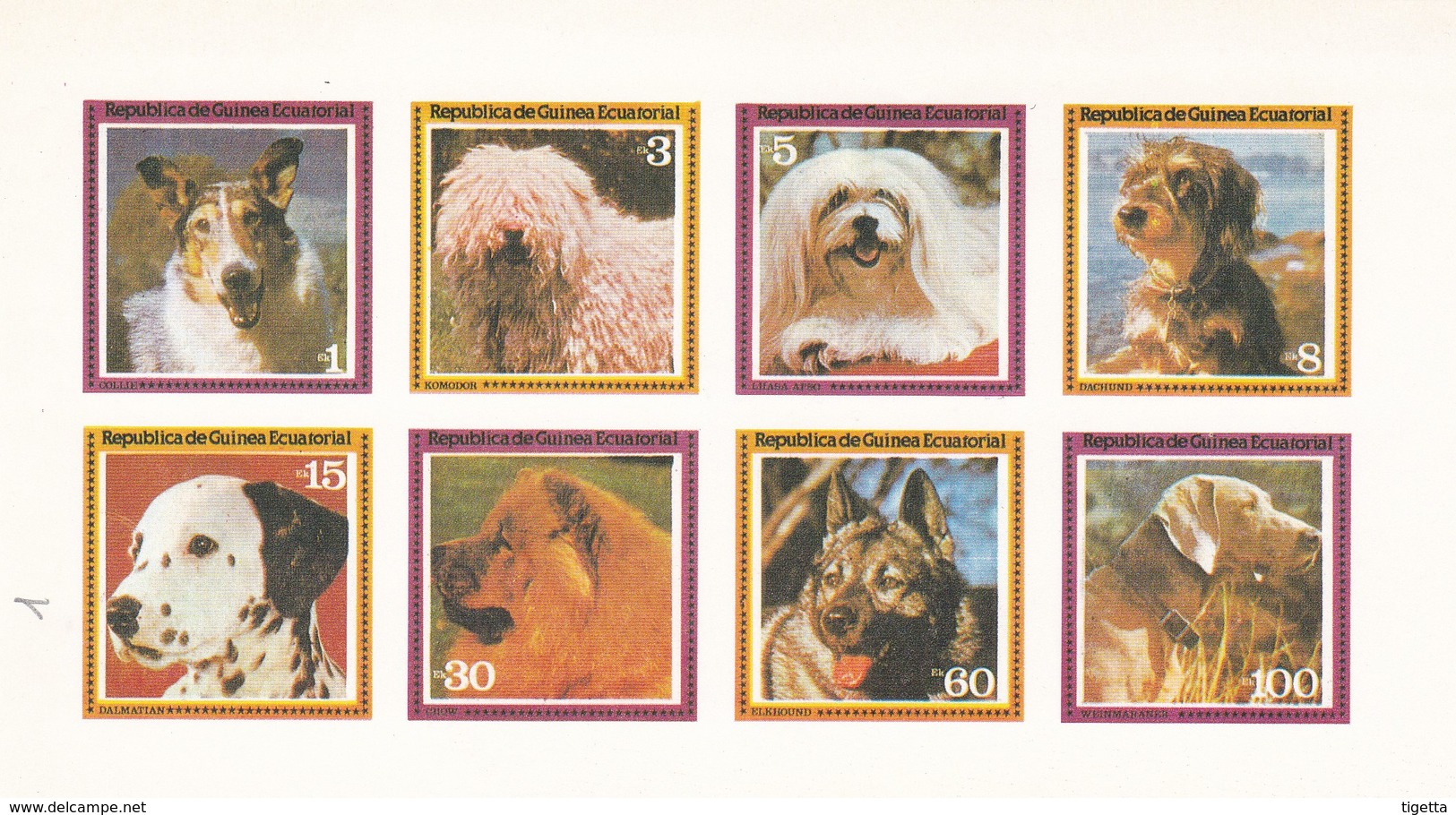 GUINEA EQUATORIALE CANI 1978 - Guinea Equatoriale