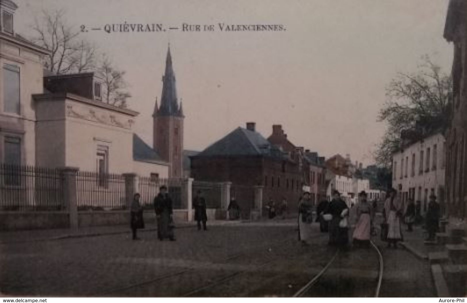 Quiévrain Rue De Valenciennes (Couleur) - Quiévrain