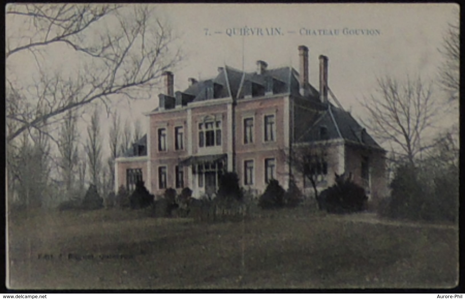 Quiévrain Château Gouvion (Couleur) - Quiévrain