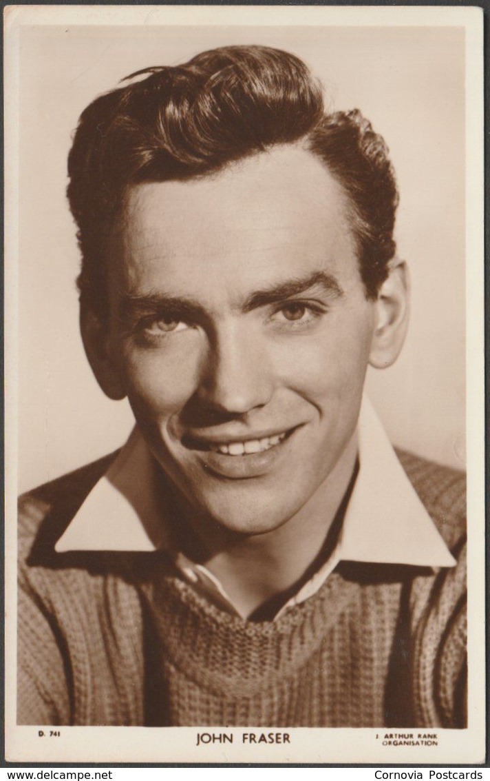 Actor John Fraser, C.1950s - Picturegoer RP Postcard - Actors