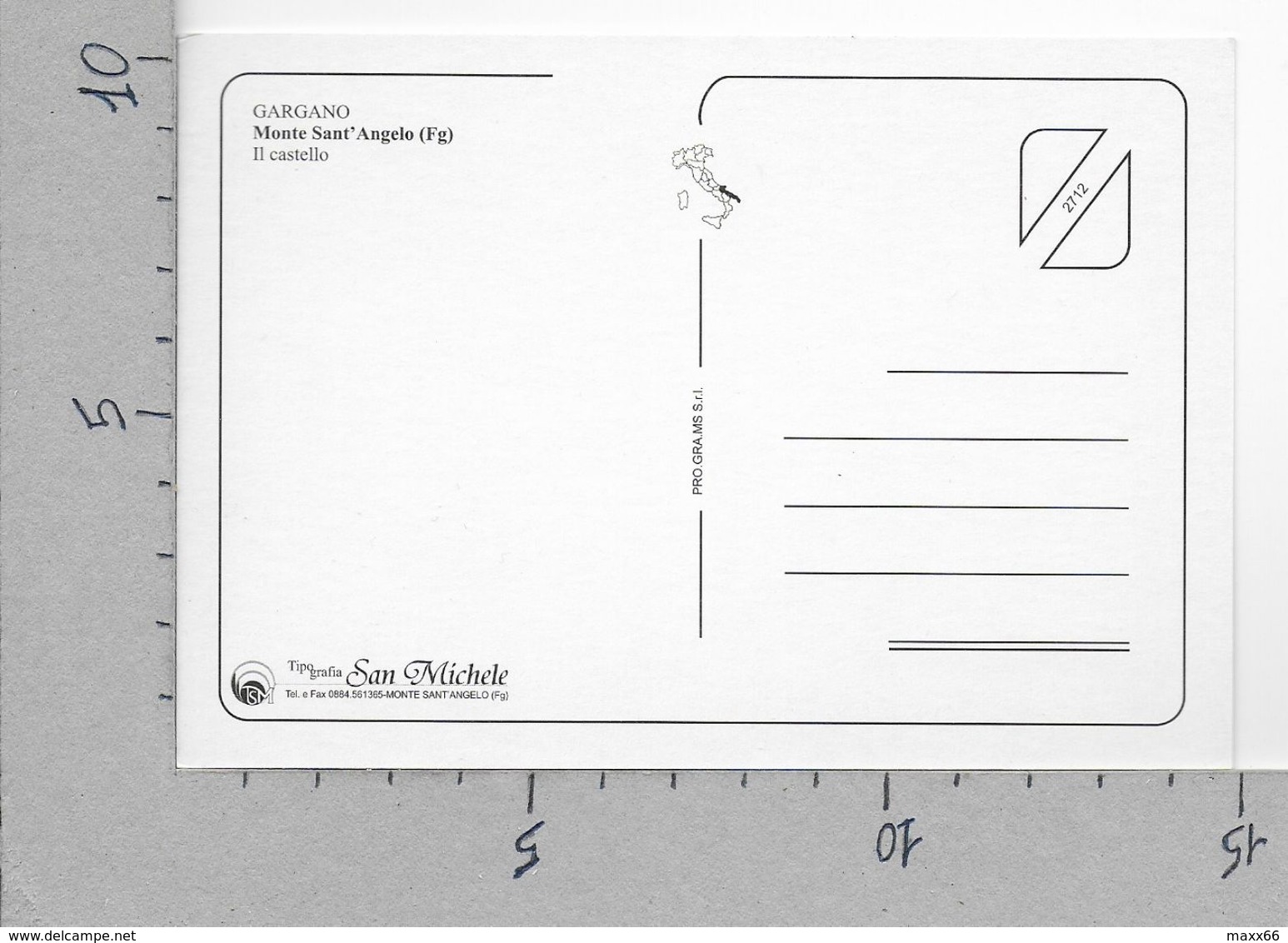CARTOLINA NV ITALIA - MONTE SANT'ANGELO (FG) - Il Castello - Vedutine - 10 X 15 - Foggia