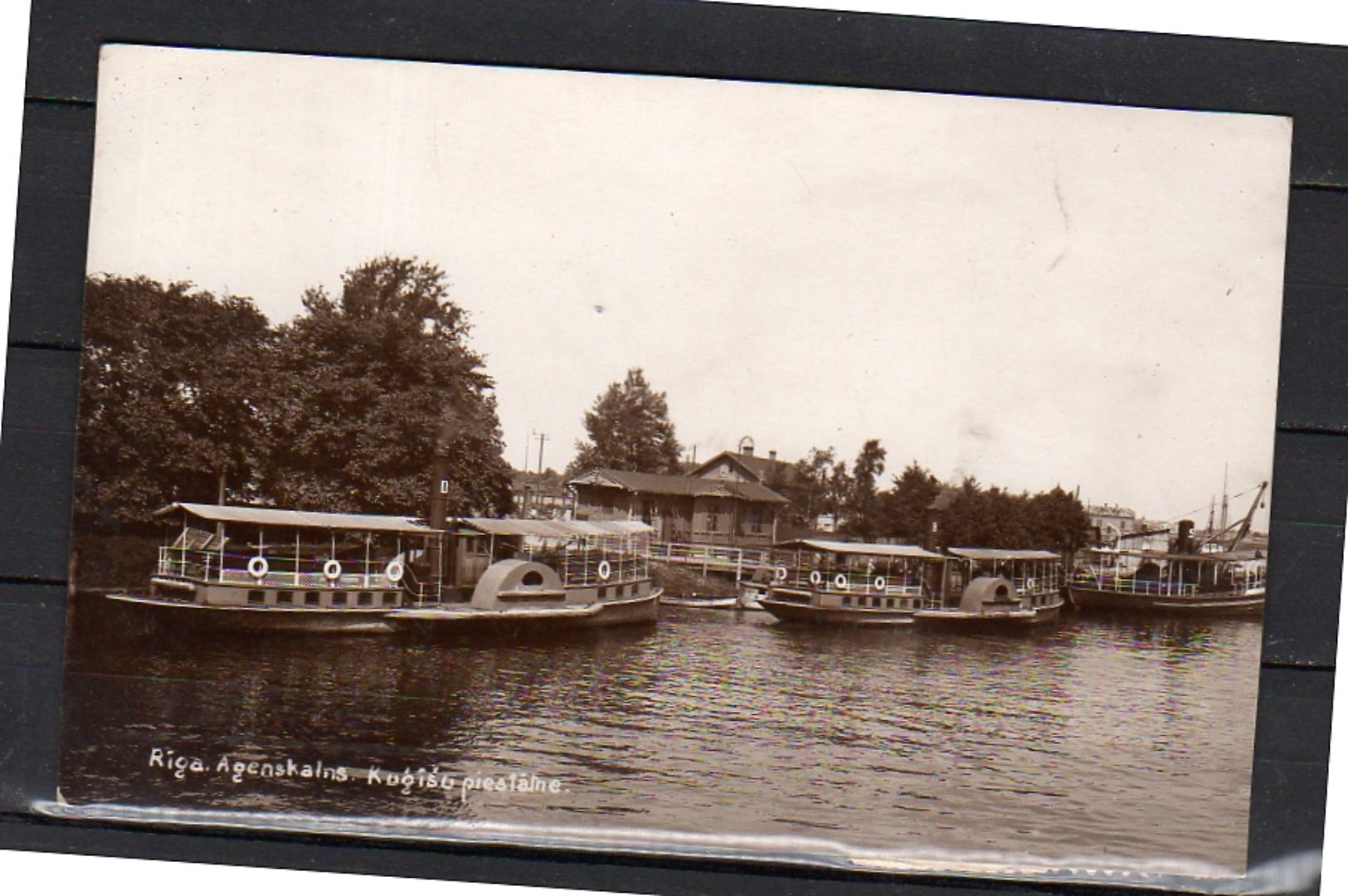 1934 Scarce Private VERY SHARP Photo Card RIGA Agenskalns With Boats Latvijas Skauti Gaida Jos(r3-27) - Latvia